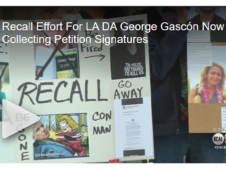 As Recall Petition Starts Collecting Signatures, Gascón Spokesperson Questions Who's Behind Effort